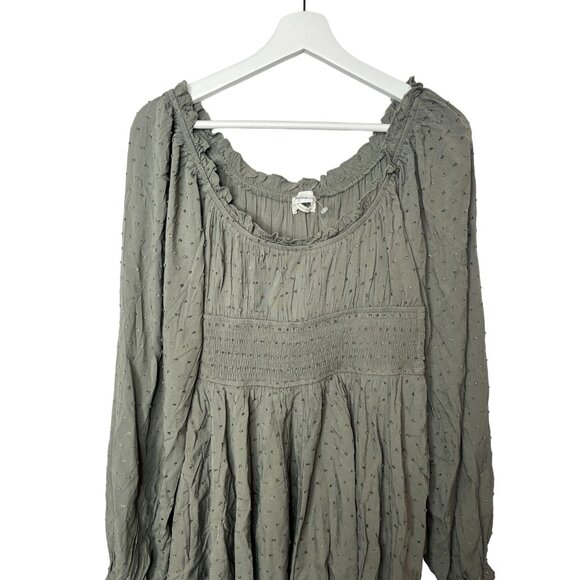 Urban Outfitters Shorts Womens Medium Romper Boho Cottage Green Ruffles Casual - Picture 2 of 16